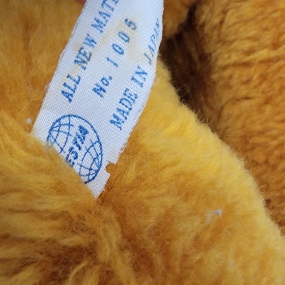 Vintage Old Teddy Bear Jestia Orange Brown #1005 Jointed Made in Japan Antique - Picture 3 of 15
